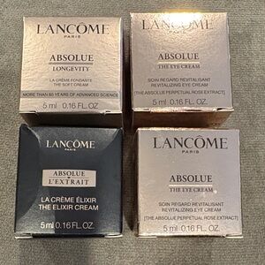 Lancôme ABSOLUE 5ml Travel Size~2 Eye Cream, 1 Longevity Cream, 1 Elixir Cream